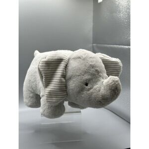 Carter's Elephant Musical Plush Wind Up Gray Stripe 9" Stuffed Animal Grey Works
